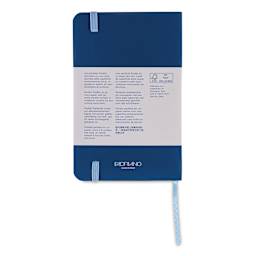 Fabriano Ispira Soft-Cover Notebook - Blue, 3-1/2" x 5-1/2", Ruled, back cover