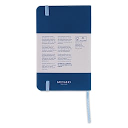 Fabriano Ispira Soft-Cover Notebook - Blue, 3-1/2" x 5-1/2", Dot Grid, back cover