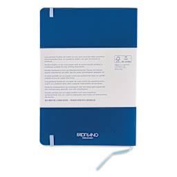 Fabriano Ispira Soft-Cover Notebook - Blue, 5-4/5" x 8-1/4", Dot Grid, back cover