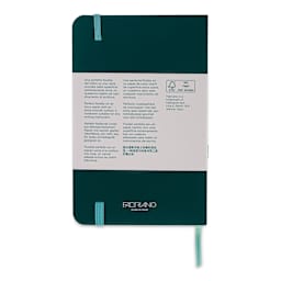 Fabriano Ispira Soft-Cover Notebook - Green, 3-1/2" x 5-1/2", Ruled, back cover