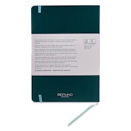 Fabriano Ispira Soft-Cover Notebook - Green, 5-4/5" x 8-1/4", Ruled, back cover