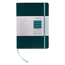 Fabriano Ispira Soft-Cover Notebook - Green, 5-4/5" x 8-1/4", Ruled, front cover