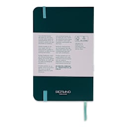 Fabriano Ispira Soft-Cover Notebook - Green, 3-1/2" x 5-1/2", Dot Grid, back cover