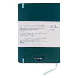 Fabriano Ispira Soft-Cover Notebook - Green, 5-4/5" x 8-1/4", Dot Grid, back cover
