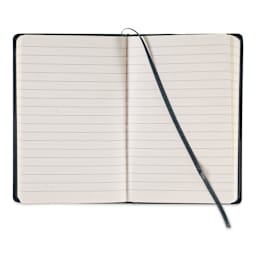 Fabriano Ispira Soft-Cover Notebook - Brown, 3-1/2" x 5-1/2", Ruled, open
