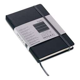 Fabriano Ispira Hard-Cover Notebook - Black, 3-1/2" x 5-1/2", Lined