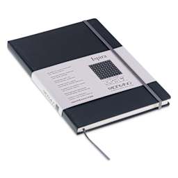 Fabriano Ispira Hard-Cover Notebook - Black, 5-4/5" x 8-1/4", Dot Grid