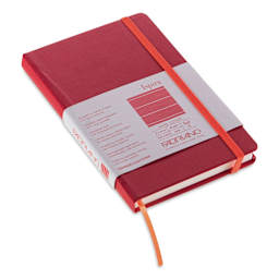 Fabriano Ispira Hard-Cover Notebook - Red, 3-1/2" x 5-1/2", Lined