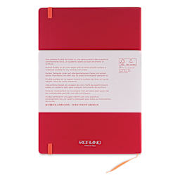 Fabriano Ispira Hard-Cover Notebook - Red, 5-4/5" x 8-1/4", Lined, back cover