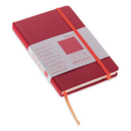 Fabriano Ispira Hard-Cover Notebook - Red, 3-1/2" x 5-1/2", Dot Grid