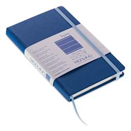 Fabriano Ispira Hard-Cover Notebook - Blue, 3-1/2" x 5-1/2", Lined