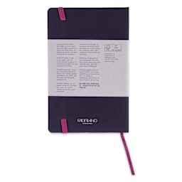 Fabriano Ispira Hard-Cover Notebook - Purple, 3-1/2" x 5-1/2", Lined, back cover