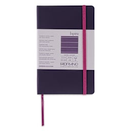 Fabriano Ispira Hard-Cover Notebook - Purple, 3-1/2" x 5-1/2", Lined, front cover