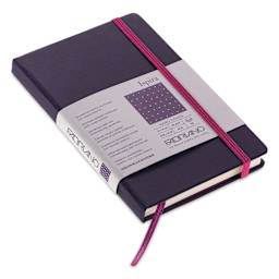 Fabriano Ispira Hard-Cover Notebook - Purple, 3-1/2" x 5-1/2", Dot Grid