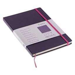 Fabriano Ispira Hard-Cover Notebook - Purple, 5-4/5" x 8-1/4", Dot Grid