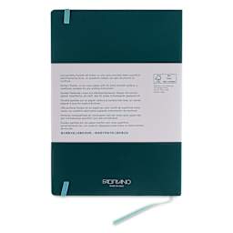 Fabriano Ispira Hard-Cover Notebook - Green, 3-1/2" x 5-1/2", Lined, back cover