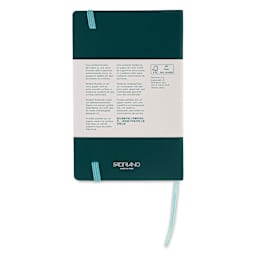 Fabriano Ispira Hard-Cover Notebook - Green, 3-1/2" x 5-1/2", Dot Grid, back cover