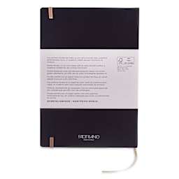 Fabriano Ispira Hard-Cover Notebook - Brown, 5-4/5" x 8-1/4", Lined, back cover