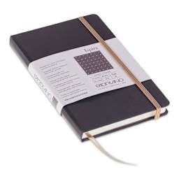 Fabriano Ispira Hard-Cover Notebook - Brown, 3-1/2" x 5-1/2", Dot Grid