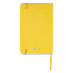 Fabriano EcoQua Plus Stitch-Bound Notebook - Yellow, 3-1/2" x 5-1/2", Grid, back cover