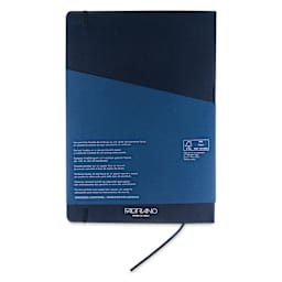 Fabriano EcoQua Plus Stitch-Bound Notebook - Navy, 8-1/4" x 11-3/4", Dot Grid, back cover