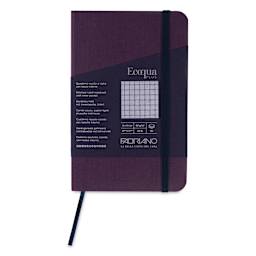 Fabriano EcoQua Plus Stitch-Bound Notebook - Wine, 3-1/2" x 5-1/2", Grid, front cover