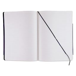 Fabriano EcoQua Plus Stitch-Bound Notebook - Wine, 8-1/4" x 11-3/4", Lined, open