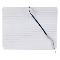 Fabriano EcoQua Plus Stitch-Bound Notebook - Wine, 3-1/2" x 5-1/2", Lined, open