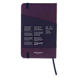 Fabriano EcoQua Plus Stitch-Bound Notebook - Wine, 3-1/2" x 5-1/2", Lined, back cover