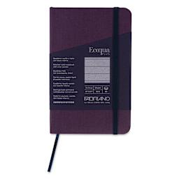 Fabriano EcoQua Plus Stitch-Bound Notebook - Wine, 3-1/2" x 5-1/2", Lined, front cover