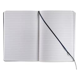 Fabriano EcoQua Plus Stitch-Bound Notebook - Wine, 5-4/5" x 8-1/4", Lined, open