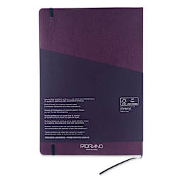 Fabriano EcoQua Plus Stitch-Bound Notebook - Wine, 8-1/4" x 11-3/4", Dot Grid, back cover