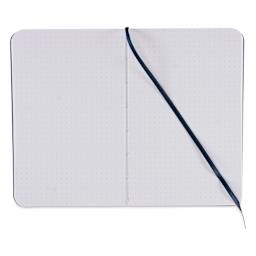 Fabriano EcoQua Plus Stitch-Bound Notebook - Wine, 3-1/2" x 5-1/2", Dot Grid, open