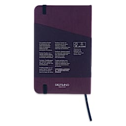 Fabriano EcoQua Plus Stitch-Bound Notebook - Wine, 3-1/2" x 5-1/2", Dot Grid, back cover
