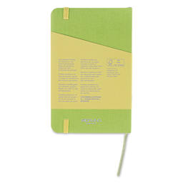 Fabriano EcoQua Plus Stitch-Bound Notebook - Lime, 3-1/2" x 5-1/2", Lined, back cover
