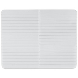 Fabriano Ecoqua Plus Fabric-Bound Notebook - Navy, 3-1/2" x 5-1/2", Lined, open