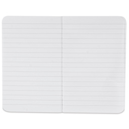 Fabriano Ecoqua Plus Fabric-Bound Notebook - Turquoise, 3-1/2" x 5-1/2", Lined, open