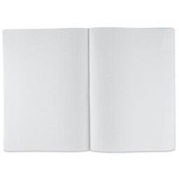 Fabriano Ecoqua Plus Fabric-Bound Notebook - Wine, 8-1/4" x 11-7/10", Dot Grid, open