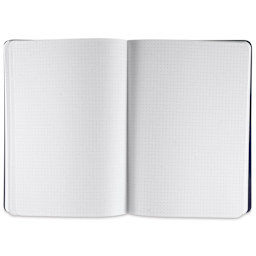 Fabriano Ecoqua Plus Fabric-Bound Notebook - Wine, 5-4/5" x 8-1/4", Dot Grid, open