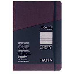 Fabriano Ecoqua Plus Fabric-Bound Notebook - Wine, 8-1/4" x 11-7/10", Lined, front cover