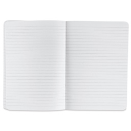 Fabriano Ecoqua Plus Fabric-Bound Notebook - Wine, 5-4/5" x 8-1/4", Lined, open