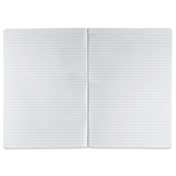 Fabriano Ecoqua Plus Fabric-Bound Notebook - Lime, 8-1/4" x 11-7/10", Lined, open