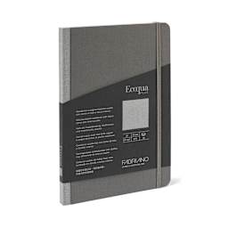 Fabriano Ecoqua Plus Fabric Blank A5 Notebook, 80 Sheets, Gray