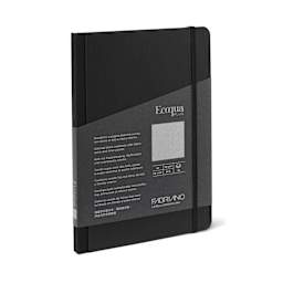 Fabriano Ecoqua Plus Fabric Blank A5 Notebook, 80 Sheets, Black