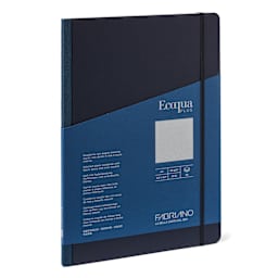Fabriano Ecoqua Plus Fabric Blank A5 Notebook, 80 Sheets, Navy