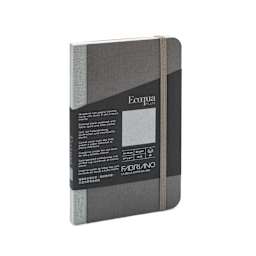 Fabriano Ecoqua Plus Fabric Blank A5 Notebook, 80 Sheets, Gray