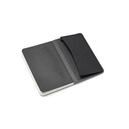 Fabriano Ecoqua Plus Fabric Blank A5 Notebook, 80 Sheets, Black