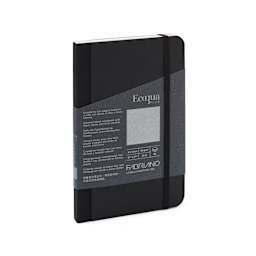 Fabriano Ecoqua Plus Fabric Blank A5 Notebook, 80 Sheets, Black