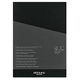 Fabriano Ecoqua Plus Glue-Bound Notebook - Black, 8-1/4" x 11-7/10", Dot Grid, back cover