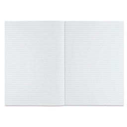 Fabriano Ecoqua Plus Glue-Bound Notebook - Grey, 8-1/4" x 11-7/10", Lined, open